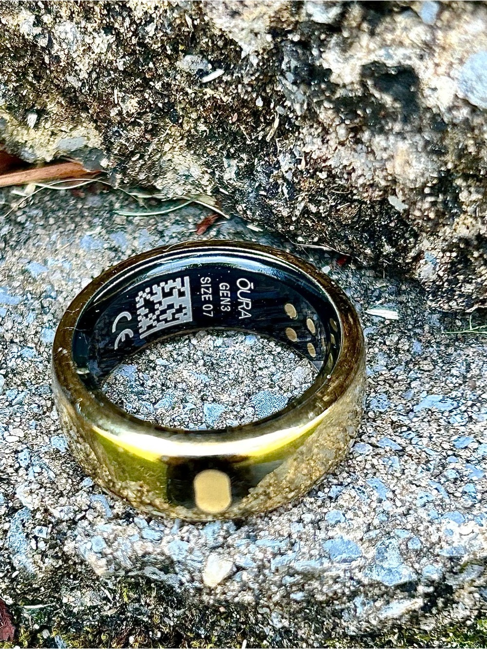 Oura Ring Gen3 Gold Finish Smart Wellness Ring